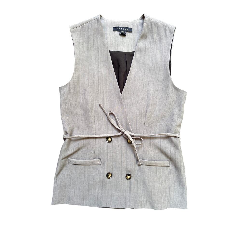 Tullea double-breasted tailored vest, Size S